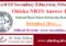 Odisha NRTS Answer Key