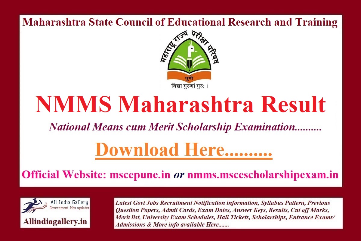 NMMS Maharashtra Result