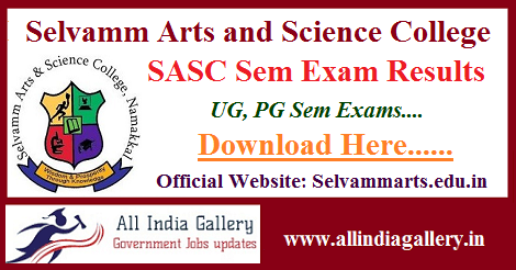 Selvamm Arts and Science College Result
