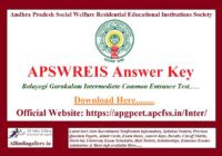 APSWREIS Answer Key