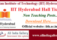 IIT Hyderabad Non Teaching Hall Ticket