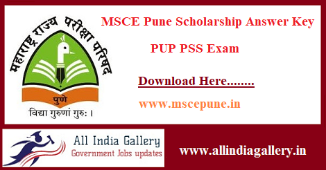 MSCE Pune Scholarship Answer Key