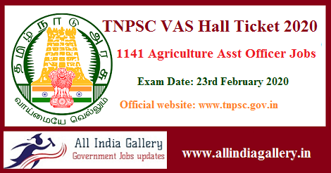 TNPSC VAS Hall Ticket