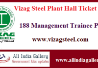 Vizag Steel Plant Management Trainee Hall Ticket