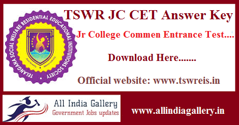 TSWR JC CET Answer Key