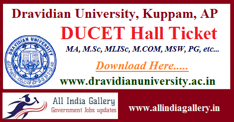 DUCET Hall Ticket