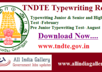 TNDTE Typewriting Result 2020