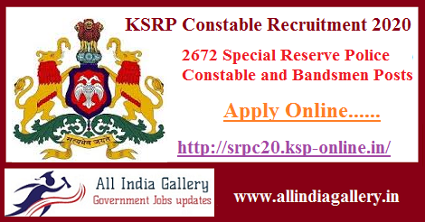 KSRP Constable Recruitment 2020
