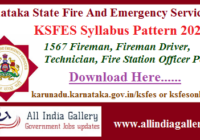 KSFES Syllabus Pattern 2020