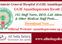 GGH Ananthapuramu Result 2020