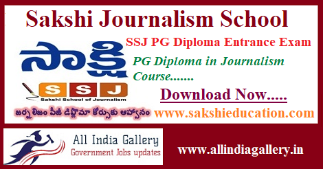 Sakshi Journalism School Notification