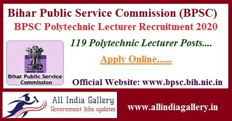 BPSC Polytechnic Lecturer Recruitment 2020