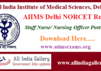 AIIMS Delhi NORCET Nursing Officer Staff Nurse Result