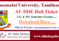 Annamalai University Hall Ticket