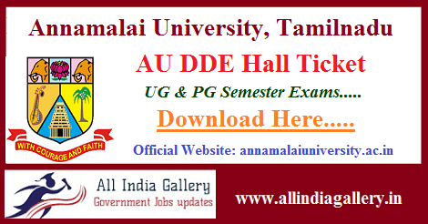 Annamalai University Hall Ticket