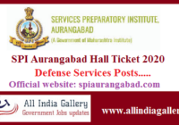 SPI Aurangabad Hall Ticket 2020