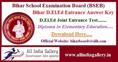 Bihar DELED Entrance Answer Key