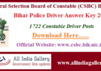 Bihar Police Driver Answer Key 2020