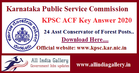 KPSC ACF Key Answer 2020