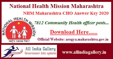 NHM Maharashtra CHO Answer Key 2020