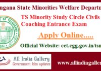 TS Minority Study Circle Civils Free Coaching Entrance Exam