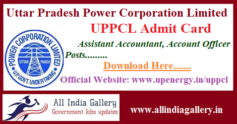 UPPCL Assistant Accountant Admit Card