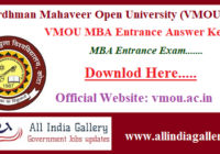 VMOU MBA Entrance Answer Key