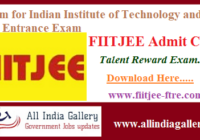 FIITJEE Talent Reward Exam Admit Card