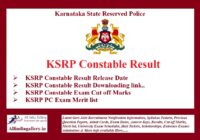 KSRP Constable Result