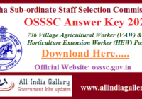 OSSSC Village Agriculture Worker Answer Key 2020