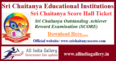 Sri Chaitanya Score Hall Ticket