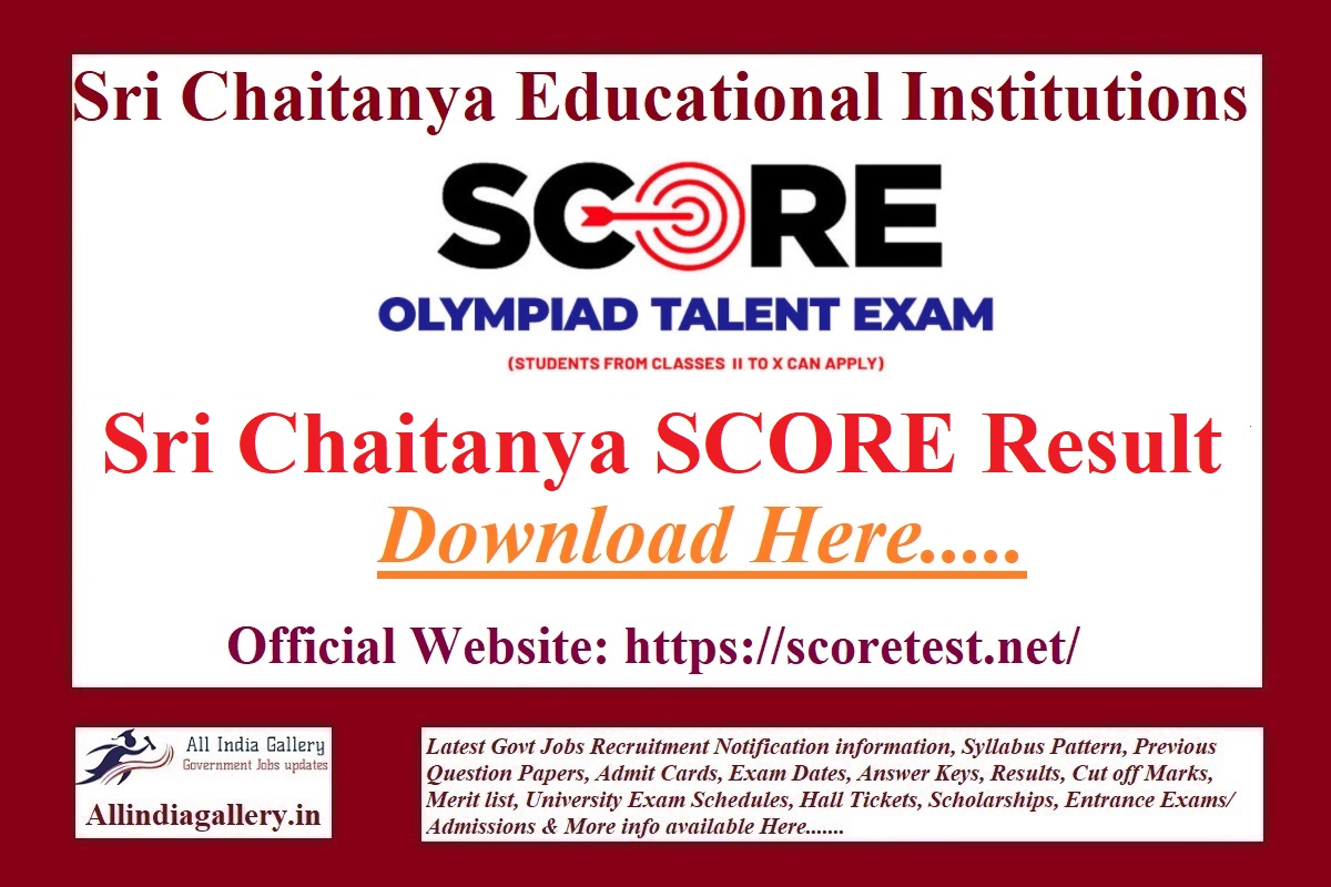 Sri Chaitanya Score Result