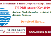 TN DRB Answer Key Paper 2020