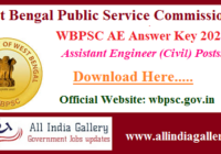 WBPSC AE Answer Key 2020