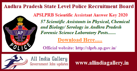 AP Police Scientific Assistant Answer Key 2020