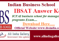 IBSAT Answer Key
