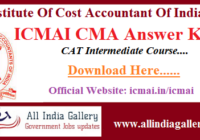 ICMAI CMA Answer Key