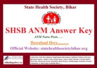 SHS Bihar SHSB ANM Answer Key