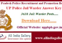 UP Police Jail Warder Answer Key 2020