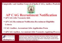 AP CAG Recruitment Notification