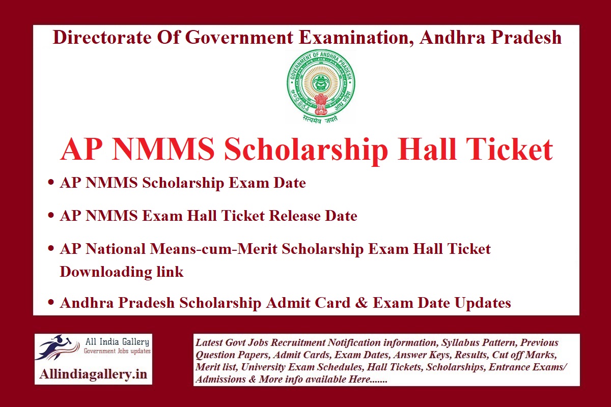 AP NMMS Hall Ticket