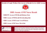 DHS Assam ANM Result