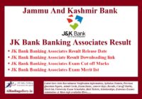 JK Bank Banking Associates Result