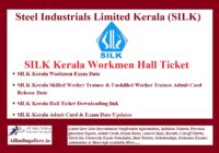 SILK Kerala Workmen Hall Ticket