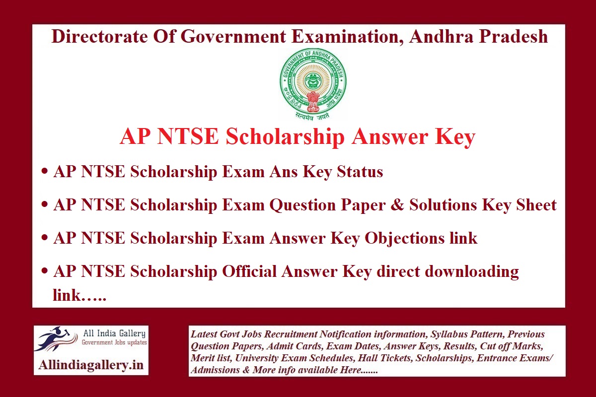 AP NTSE Answer Key