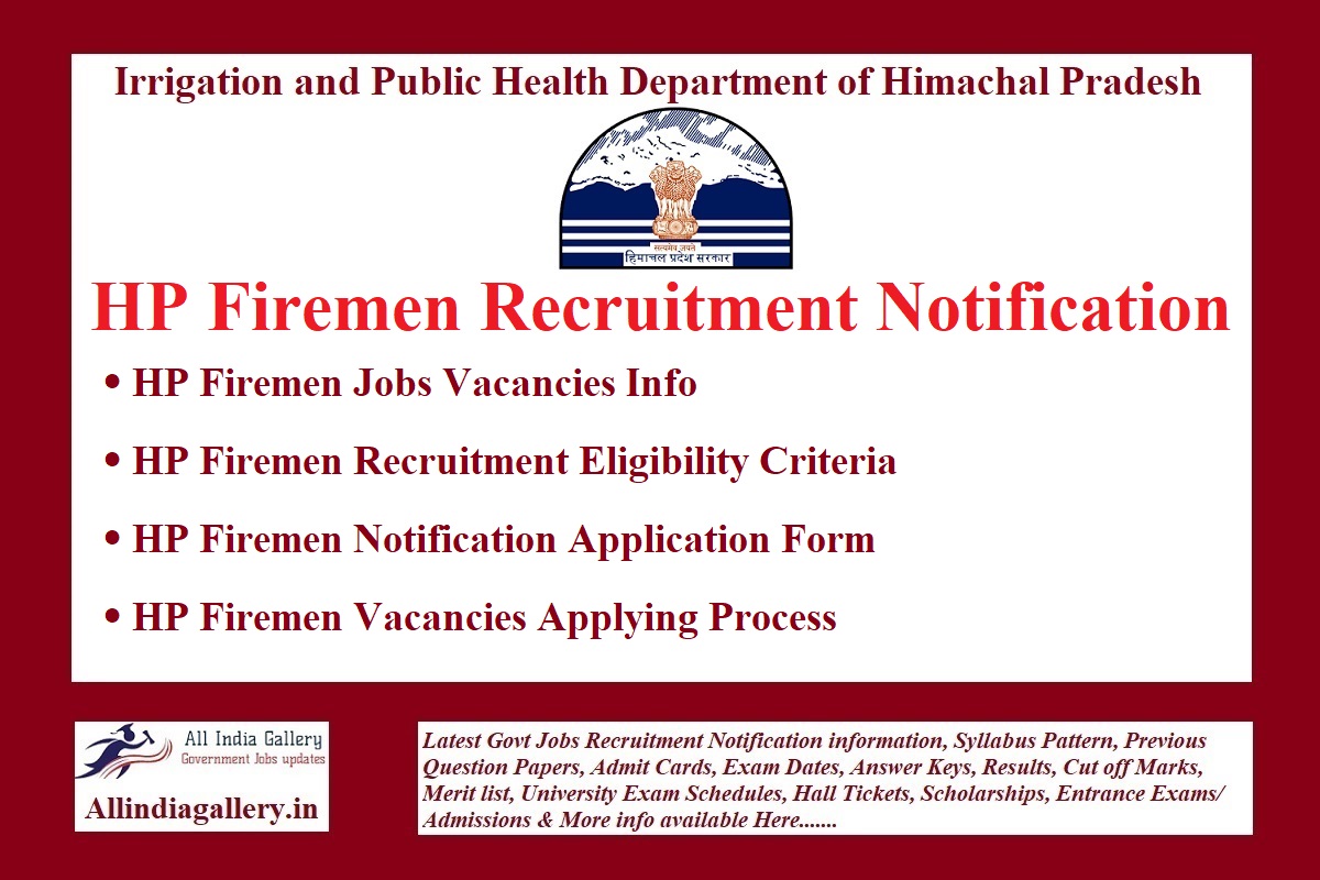 HP Firemen Recruitment