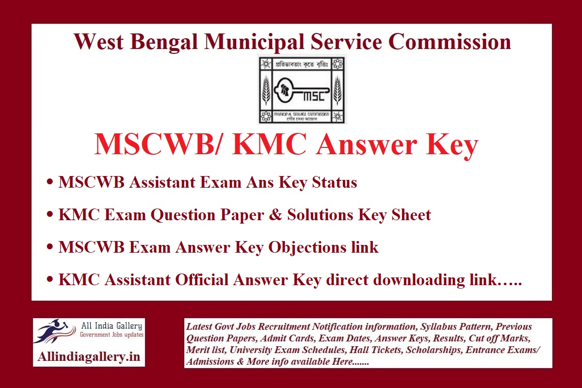 MSCWB Answer Key