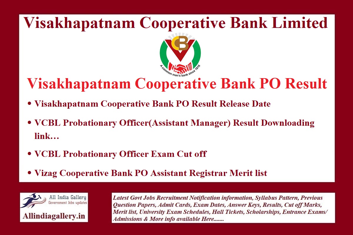 Visakhapatnam Cooperative Bank PO Result