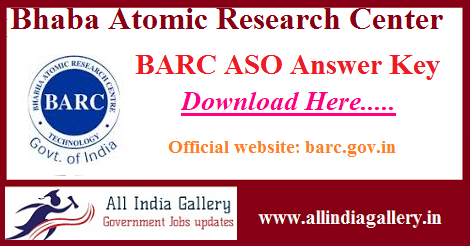 BARC Assistant Security Officer Answer Key