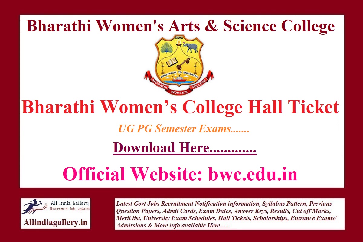 Bharathi Women’s College Hall Ticket